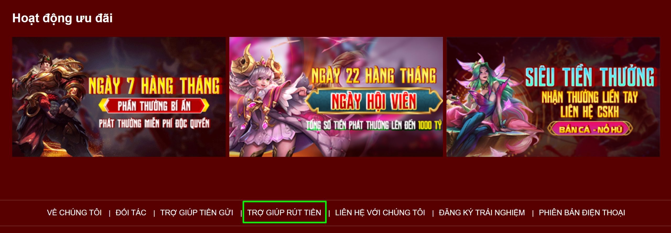 Lý do nên thực hiện rút tiền 77win