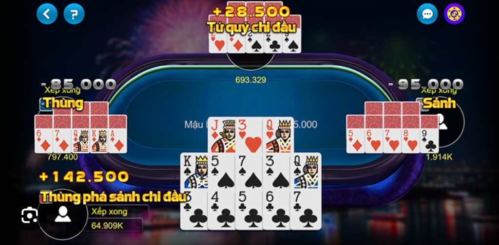 Quy tắc chung của game Mậu Binh online 77win